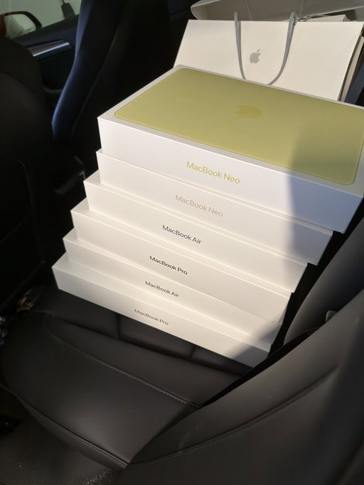 I bought a couple of MacBooks today 