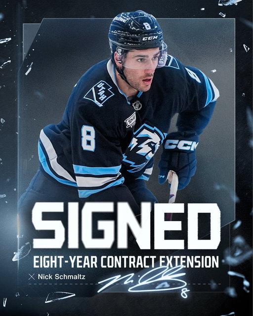 Schmaltzy is here to stay! 

We have signed forward Nick Schmaltz to an 8-year deal. 