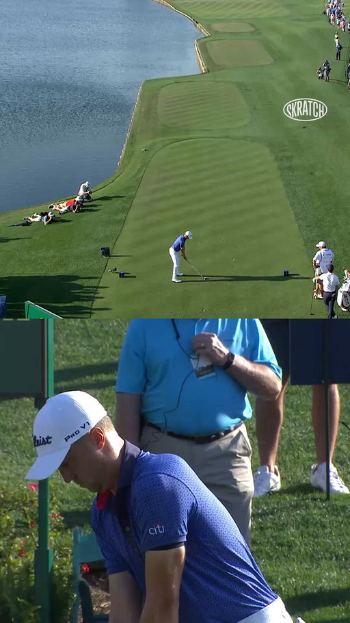 The most delayed club twirl in PLAYERS history, courtesy of @JustinThomas34. 