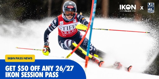 Ikon Pass goes on sale today for the 26/27 season and to kick it off, Ikon Pass has teamed up with @usskiteam to offer skiers and riders access to the most premier mountain destinations on the planet and an inside look at U.S. Ski & Snowboard athletes. 

For a limited time, skiers and riders can get a $50 discount on any 2-, 3-, or 4-day Adult Ikon Session Pass at https://t.co/hLJzxc4S3U, using the code USAGOLD.

Any new U.S. Ikon Session Pass holder who uses the code will automatically receive an exclusive six-month digital subscription to Insider, the Official Fan Club of U.S. Ski & Snowboard, and will be automatically entered into the Ikon Session Pass Sweepstakes for a trip to the Intermountain Health Freestyle World Cup at @Deer_Valley in Utah in February 2027. 

Learn more: https://t.co/fkdlUh0Ify
