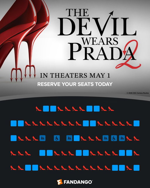 Gird your loins, tickets for #TheDevilWearsPrada2 are on sale NOW 👠

Reserve your seats on Fandango - https://t.co/GJgjlVEmHa 