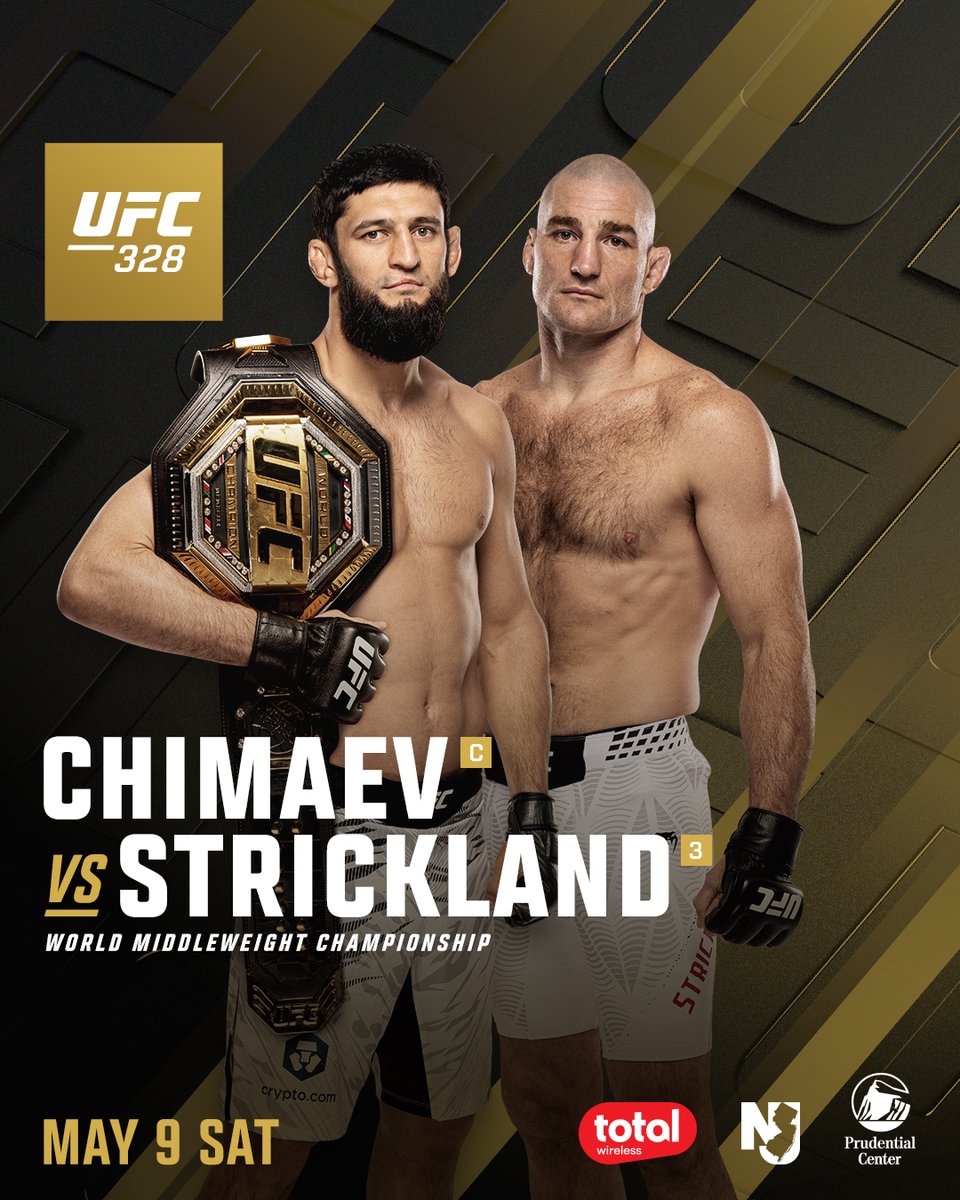 BAD BLOOD

@KChimaev vs @SStricklandMMA collide with the Middleweight Title up for grabs!

[ #UFC328 | LIVE MAY 9 on @ParamountPlus ] 