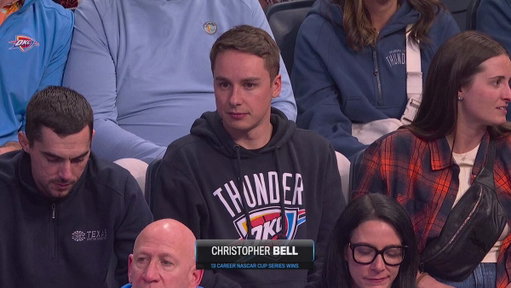 Oklahoma's own @CBellRacing is in the house supporting his Thunder ⚡️🏎️ 