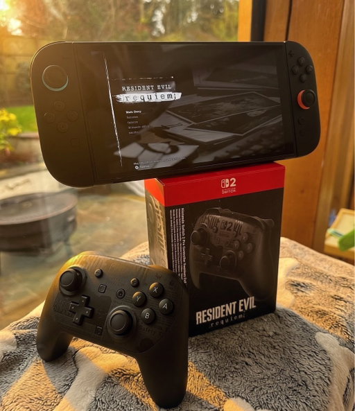 Did you know you can play #ResidentEvilRequiem on the Switch 2? 😱

Huge thanks to @NintendoUK for the RE9 @RE_Games Switch 2 Pro Controller 😍😍😍  
#Gifted/ad @CapcomEurope 
