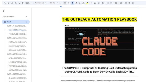 claude code can automate your ENTIRE cold outreach system & book you 30-40+ calls MONTHLY

but most of you don't even know how to set it up properly

so i'm giving away a detailed 54-page doc on EXACTLY this

like + comment “CLAUDE” and i'll send it over asap

(must follow + RT for priority access)