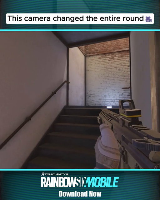 Hidden cameras. Real-time intel. Perfect counter. Valkyrie turns information into eliminations. Rainbow Six Mobile available now. 