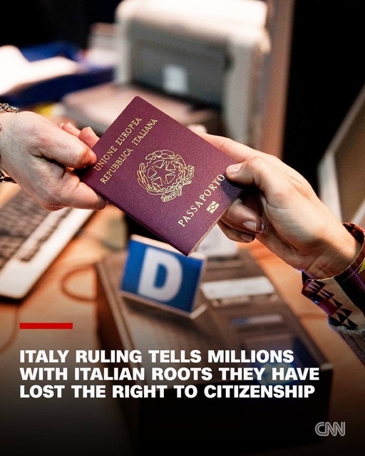 The announcement will be a devastating blow for those who believed the court would uphold Italy’s 160-year history of citizenship by descent, or ius sanguinis. https://t.co/nDRnqrvjLu 