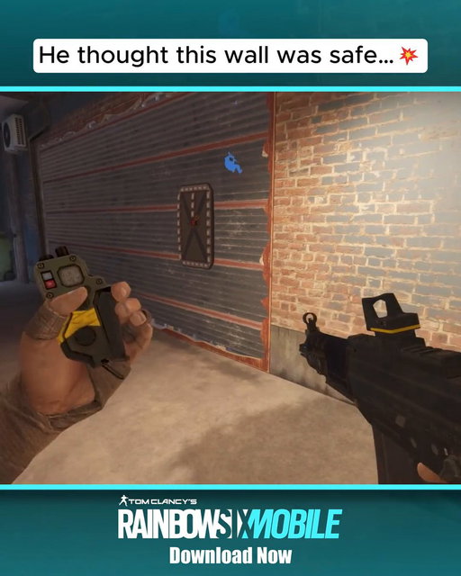 One wall. One opening. One Man Down. Thermite doesn’t knock…he makes a new door.  Play Rainbow Six Mobile for free.  Download now. 
