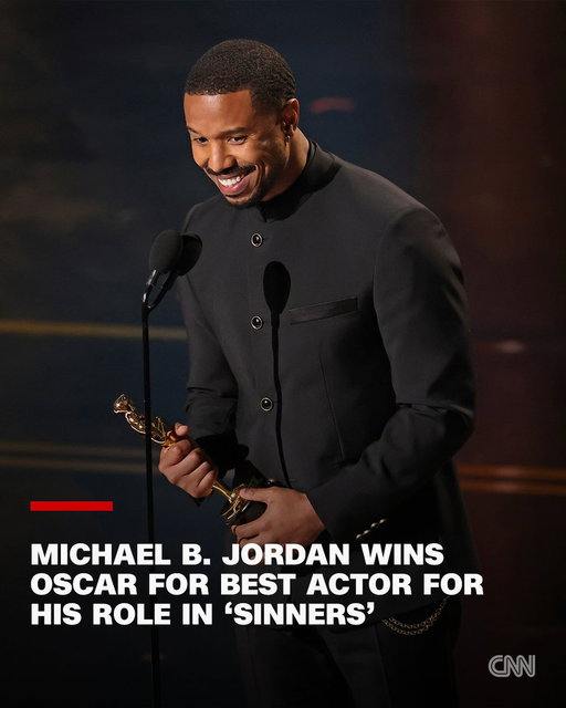 Michael B. Jordan has won the Oscar for best actor in a leading role.

Follow live updates: https://t.co/CtSbbOtltJ 