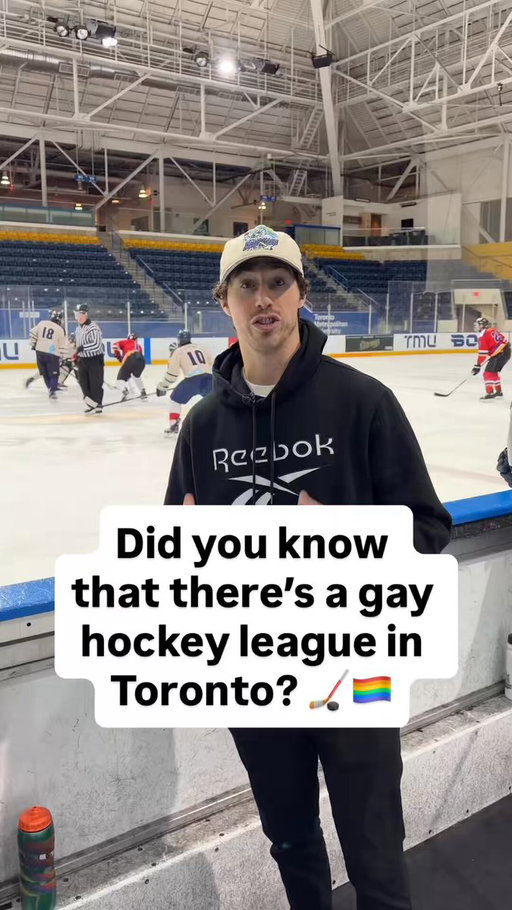 Did you know that there is a gay hockey league in Toronto? 

The Toronto Gay Association has been around since the early 1990s and serves as a safe space for members of the LGBTQ+ community to enjoy game we all love. The league welcomes both gay and straight players, and has over 300 skaters participate every Sunday at the Mattamy Athletic Centre 📍🏒🏳️‍🌈