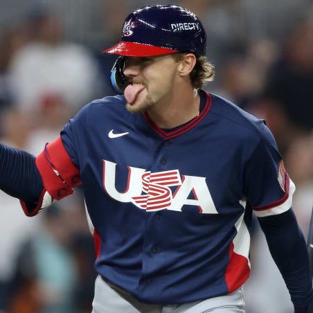 USA OPS Leaders in the WBC:

1.358 — Gunnar Henderson
1.074 — Pete Crow-Armstrong
1.014 — Roman Anthony
.979 — Aaron Judge
.979 — Brice Turang

Who deserves MVP with a US win tonight? 