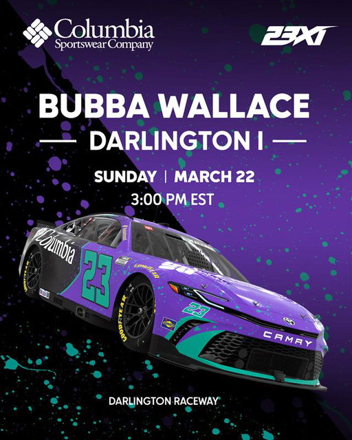 Old‑school look. New‑school speed.
See you at Darlington. @BubbaWallace  @23XIRacing 