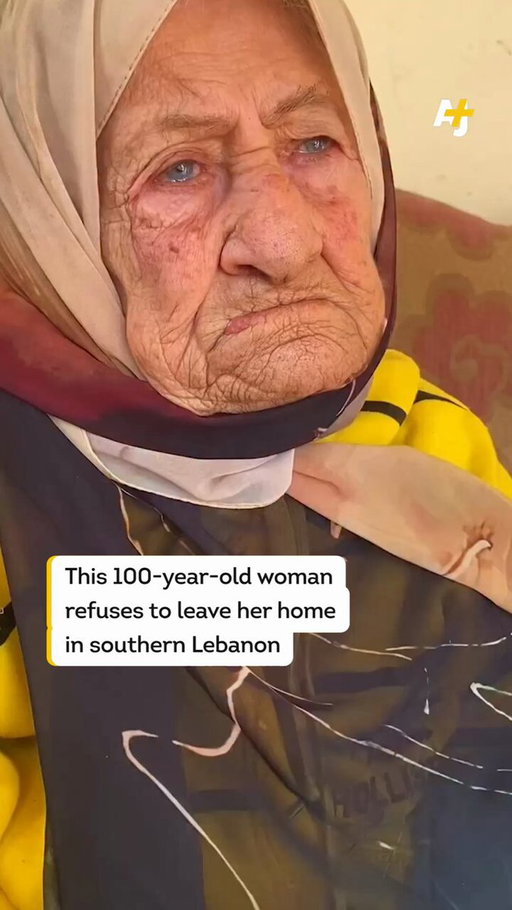 This 100-year-old woman in Lebanon is refusing to be forcibly displaced and leave her home amid intensified Israeli attacks. 