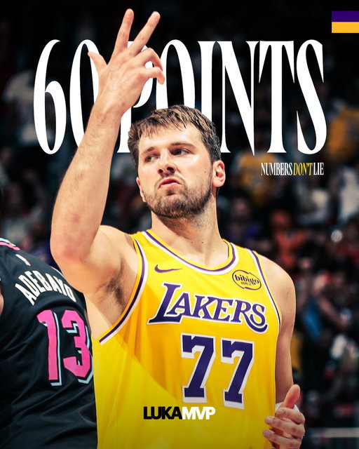 First 60-point game by a Laker since Kobe’s last game 🤝 