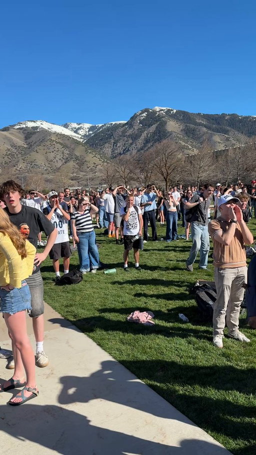 The @usuHURD got LOUD from the quad! We love our Aggies! 

#usuaggies #marchmadness #loganutah 