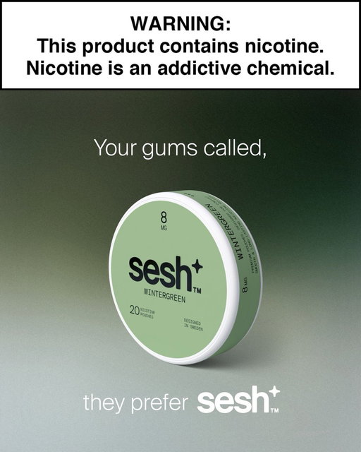 Every detail matters. From premium nicotine to MCT oil and moisture enhancers, each ingredient in Sesh⁺ is designed for balance, comfort, and long-lasting satisfaction.

Your Pouches. Perfected. 