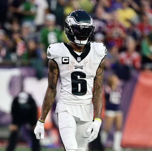 DeVonta Smith has the most receiving yards in Eagles history through five seasons (5,019) 