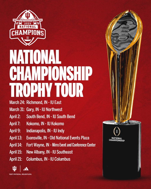 Heading around the Hoosier State. 🏆🚌 