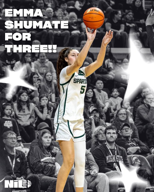 Can’t stop, won’t stop Emma Shumate!!🤯🌟🏀

The Michigan State NIL Store is your home for all Spartans apparel including jerseys, team gear, athlete approved designs. Support the Spartans on and off the court as a piece of every purchase goes back to them. 

#NIL #GoSpartans 