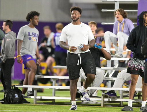 New LSU left tackle Jordan Seaton in attendance at pro day

📸: @mjohnsonphoto 