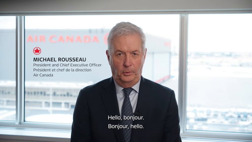 Air Canada President and CEO Michael Rousseau provides a video statement on the tragic accident involving Air Canada Express AC8646: 