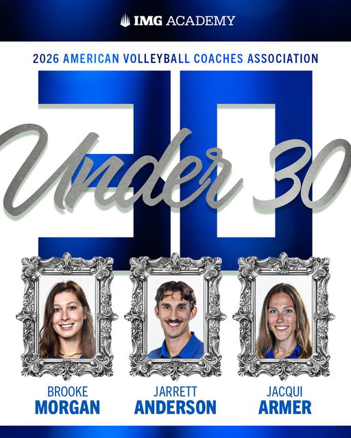 Big-time recognition 👏

Congratulations to coaches Brooke Morgan, Jarrett Anderson, and Jacqui Armer on being named AVCA Thirty Under 30 Award Winners, highlighting their impact and leadership in the game. 