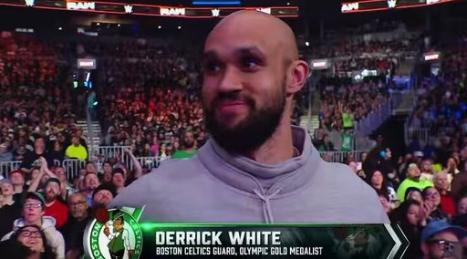 Joe Mazzulla fighting Derrick White at Monday Night Raw😂
