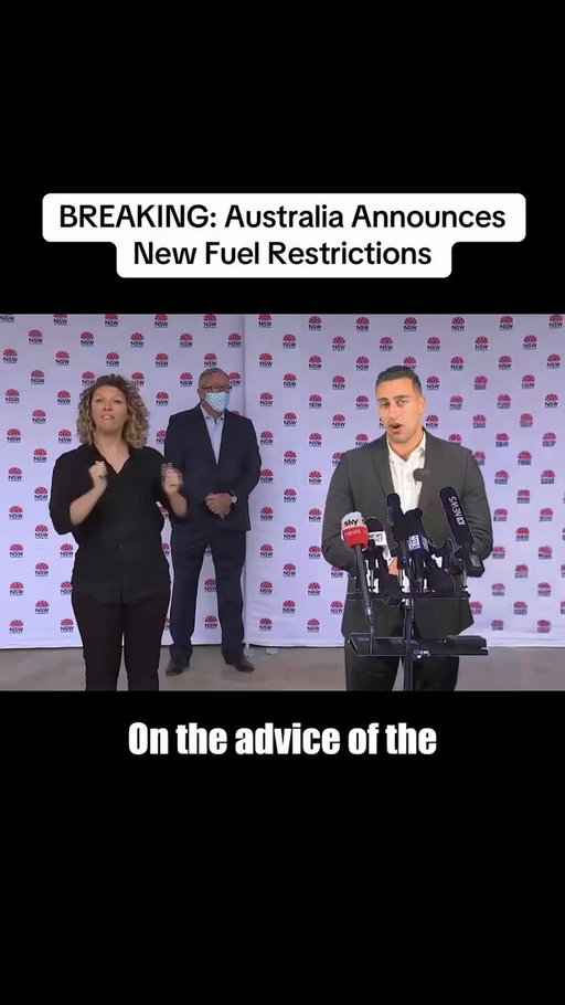 BREAKING: Fuel restrictions announced across Australia 🇦🇺 