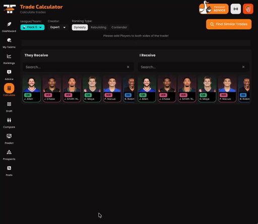 The most used dynasty trade calculator in the world just got better

Use the regular dynasty values or specify if you're a contending or rebuilding team! 