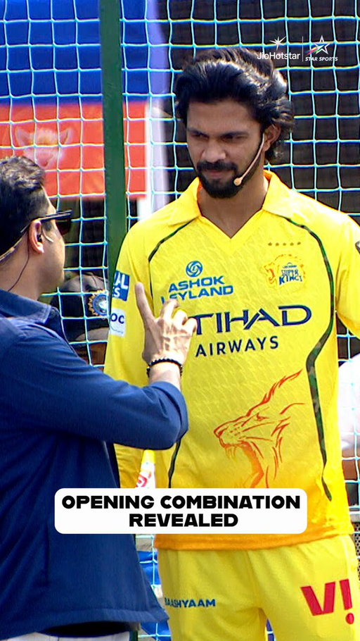 From the skipper himself 👀

@Ruutu1331 reveals CSK’s opening pair at #CaptainsDay 🏏

#TATAIPL 2026 👉 Starts 28 Mar, 5:30 PM 