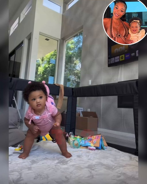 Coi Leray’s baby girl Miyoco is out here on the move. 🥰 ✍🏾: #TSRStaffJW 