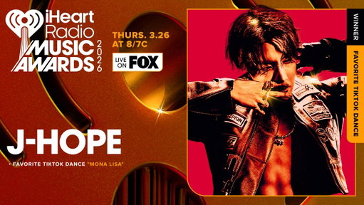 The dance that took over your FYP 🖤 j-hope wins Favorite TikTok Dance at the #iHeartAwards2026

Watch our show LIVE on @FOXTV at 8/7c! 