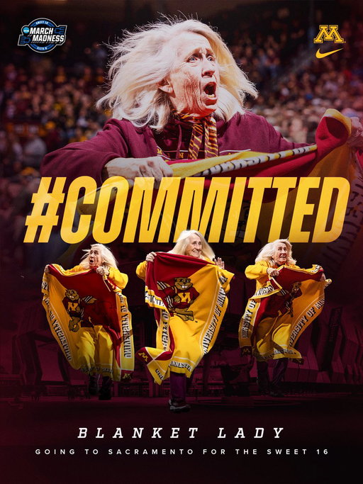 Blanket Lady is Sweet 16 Bound 〽️🤝

#SkiUMah #Gophers 
