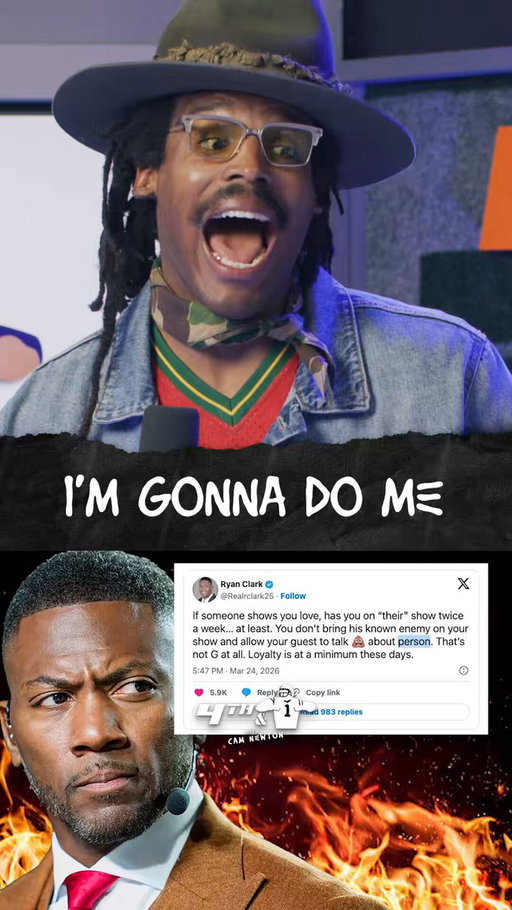 Cam responds back to Ryan Clark’s tweet! Cam: “Ima always do ME!” Full Episode out now on YouTube! 