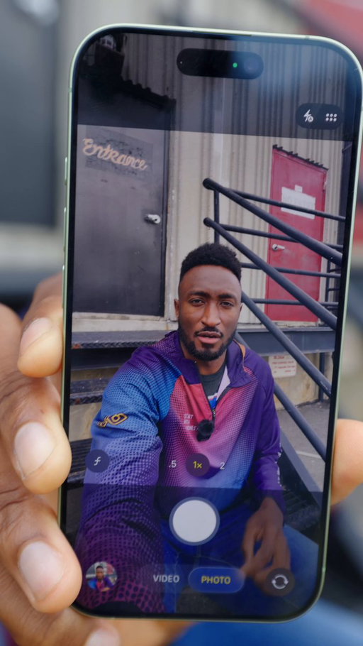 iPhone 1 thru iPhone 17, taking the same photo 