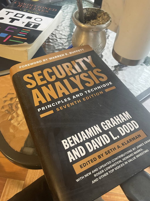 Starting another of Ben Graham’s after finishing Pavlov’s work. 