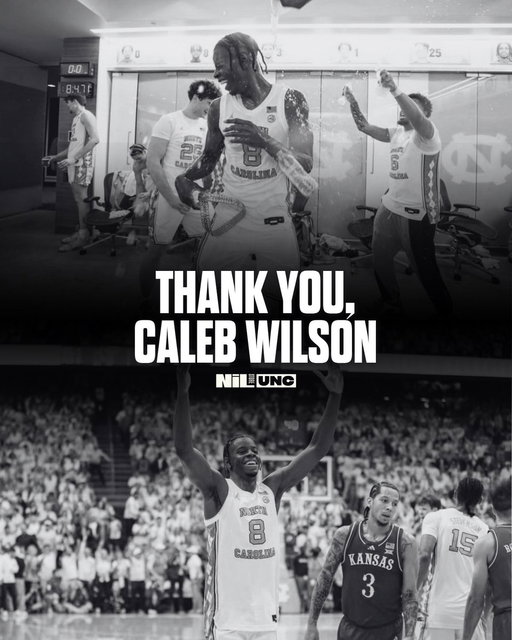 You gave us everything, Caleb. 
Forever a Tar Heel legend. 🎱

Wear the #8. Grab your Caleb Wilson NIL Store gear. 