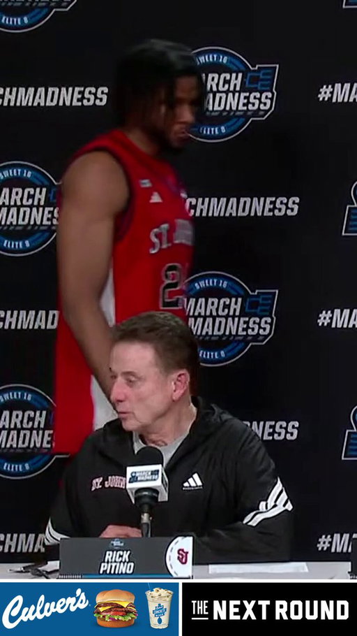 Rick Pitino: not a fan of the NCAA postgame media protocols 😳

"You should let the losing team go first, and then let the winning team have as long as you want. Just a suggestion. You just left us hanging out there for over a half hour"
