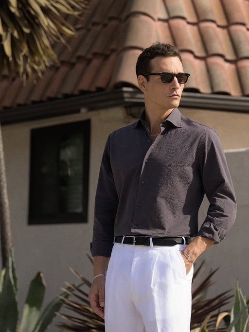 Lightweight seersucker for the hottest months of the year. 