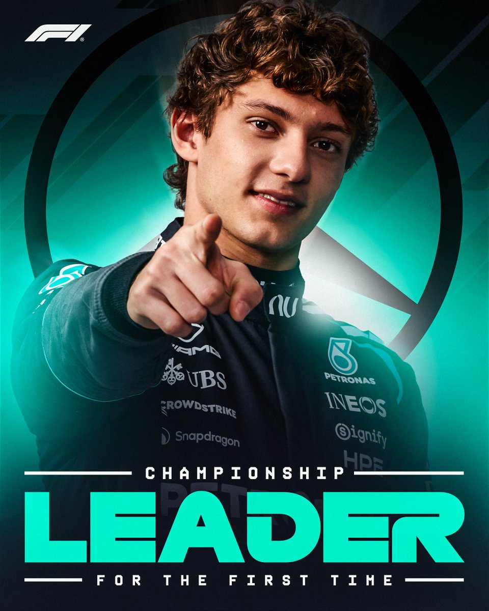 YOUNGEST CHAMPIONSHIP LEADER IN F1 HISTORY!

✨ Kimi Antonelli ✨

#F1 #JapaneseGP 