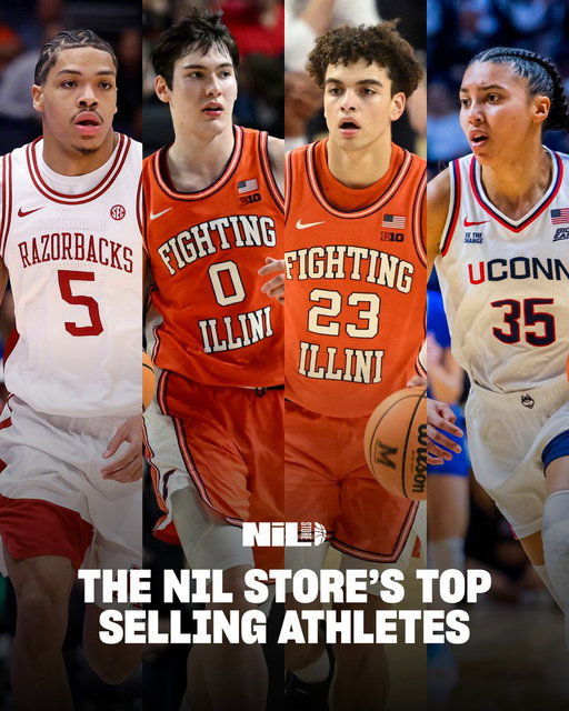 The Top Selling Athletes in the NIL Store last week: 

1. Keaton Wagler 
2. David Mirković
3. Azzi Fudd
4. Darius Acuff Jr.
5. Andrej Stojaković
6. Braden Smith
7. Bennett Stirtz 
8. Braylon Mullins 
9. Kylan Boswell
10. Zuby Ejiofor 