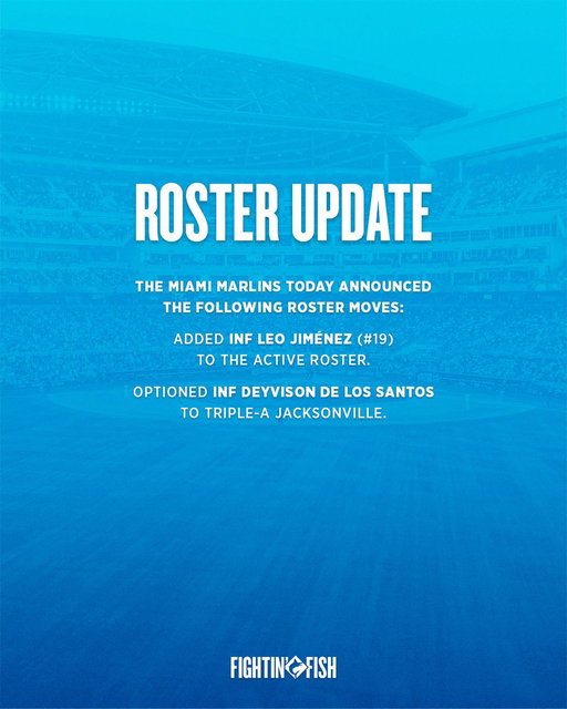 We’ve made the following roster moves: 