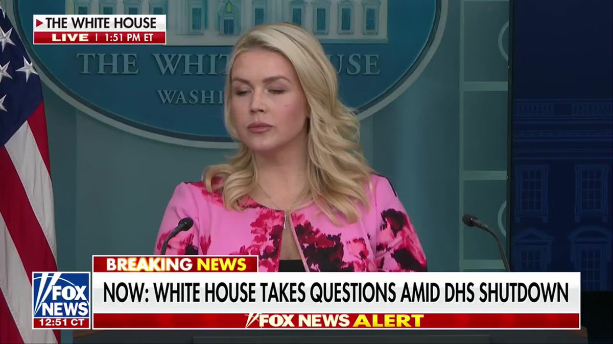 REPORTER: "Pope Leo said yesterday, and I quote him, 'God does not listen to the prayer of those who waged war.' Can you comment on that?"

KAROLINE LEAVITT: "Our nation was a nation founded 250 years ago, almost, on Judeo-Christian values. And we’ve seen, presidents, we’ve seen, the leaders of the Department of War, and we’ve seen our troops go to prayer, during the most turbulent times in our nation’s history."

"I don’t think there’s anything wrong with our military leaders or with the president calling on the American people to pray for our service members and those who are serving our country overseas. In fact, I think it’s a very noble thing to do."