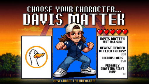 We’re extremely proud to welcome @DavisMattek to Flock Fantasy

He’s planning to draft 3,000 best ball teams this offseason…

Now he’s bringing that edge to a platform with 250,000+ users and collaborating across the biggest YouTube channels in fantasy football

Best ball tools, dynasty rankings, redraft rankings… a lot coming soon

Find more of his stuff below