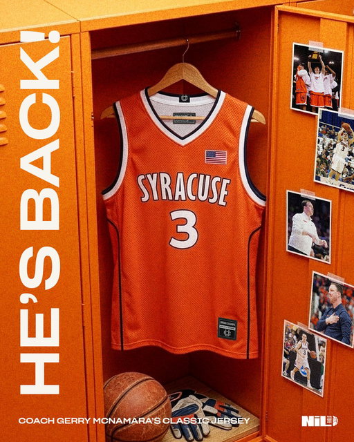 He is back!!

@Coach_McNamara was officially introduced as @Cuse_MBB's new head coach

We dropped his throwback jersey to celebrate the occasion! 

Get yours: https://t.co/e4mhJhAsZi 