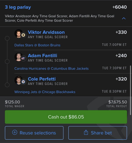 Some solid early lines for tomorrow's hockey slate 🏒 🥅 3️⃣ 🚨

🔗 attached below @pikkitsports 