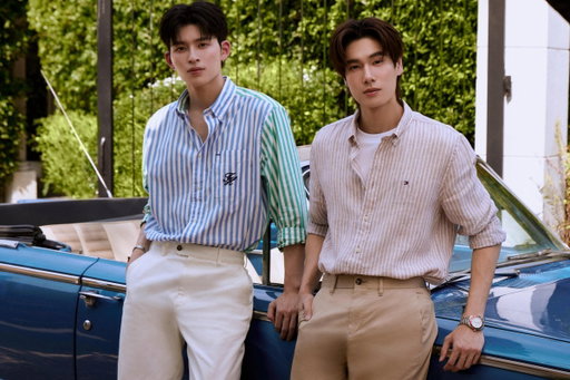 you can never go wrong with a striped Tommy Hilfiger shirt for spring 

@phuwintang and @ppnaravit Tommy Hilfiger Spring 2026 