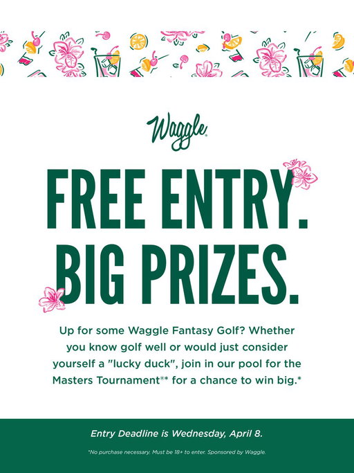 Waggle Fantasy Golf, It’s Tradition 🌺

Enter now: https://t.co/RHLh5wx4O6 