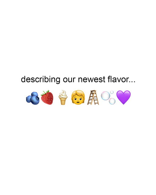 any fun guesses on what our new flavor is?! 😏 comment below! 💜 
