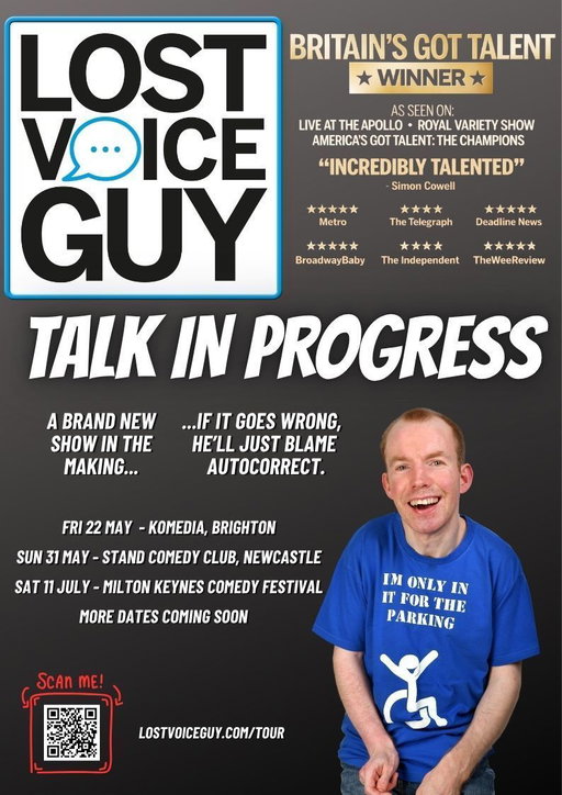 Added more dates for my brand new work-in-progress show.

Fri 22 May, Komedia, Brighton.
Sun 31 May, Stand Comedy Club, Newcastle.
Sat 11 July, Milton Keynes Comedy Festival.

More dates coming soon. 

Tickets at https://t.co/Jfrpw11KtX

Where else would you like me to visit? 